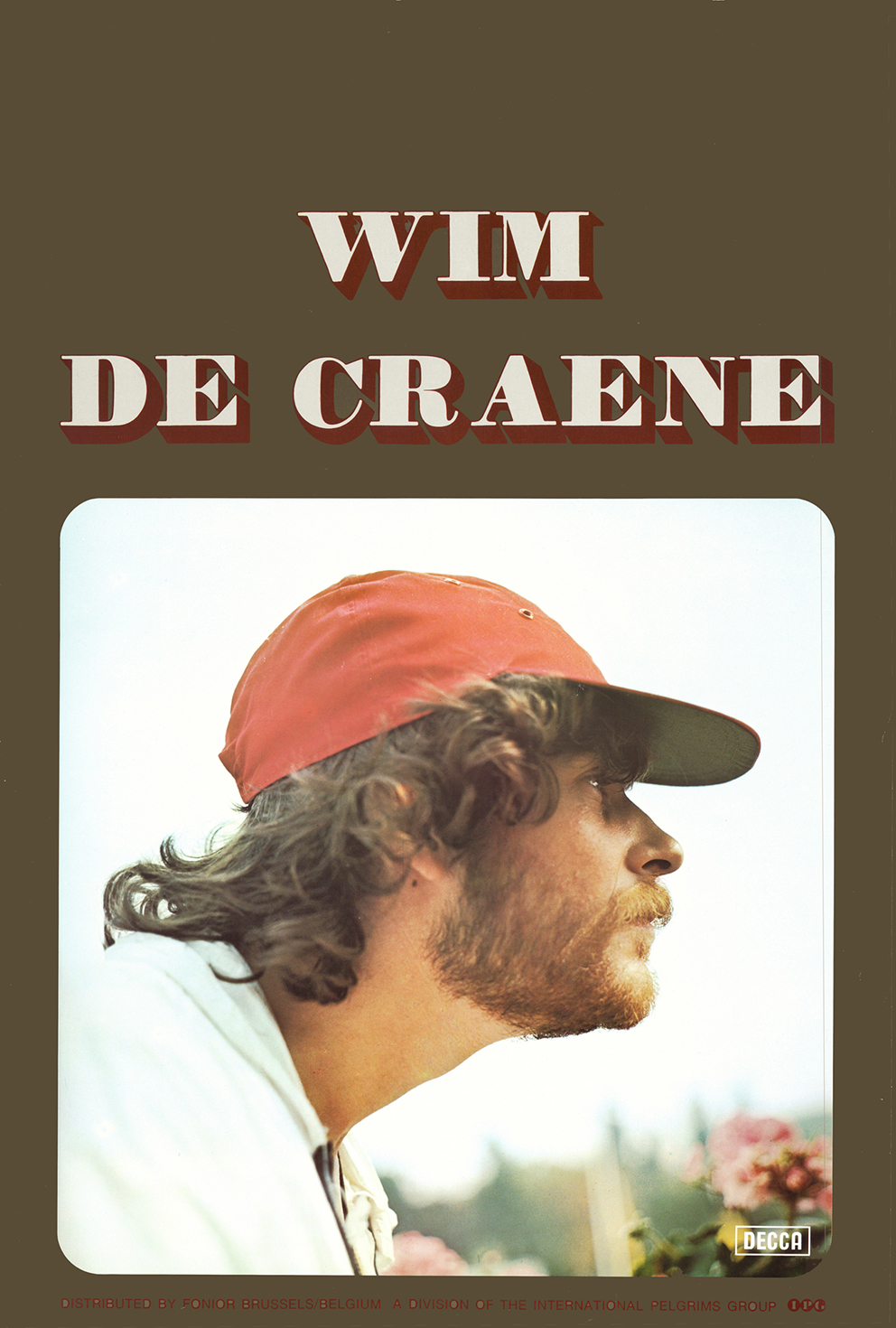 1977 Affiche album Wim De Craene ... Is ook nooit weg